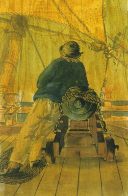 A Seaman of the Pallas Leaning on a Bowchaser