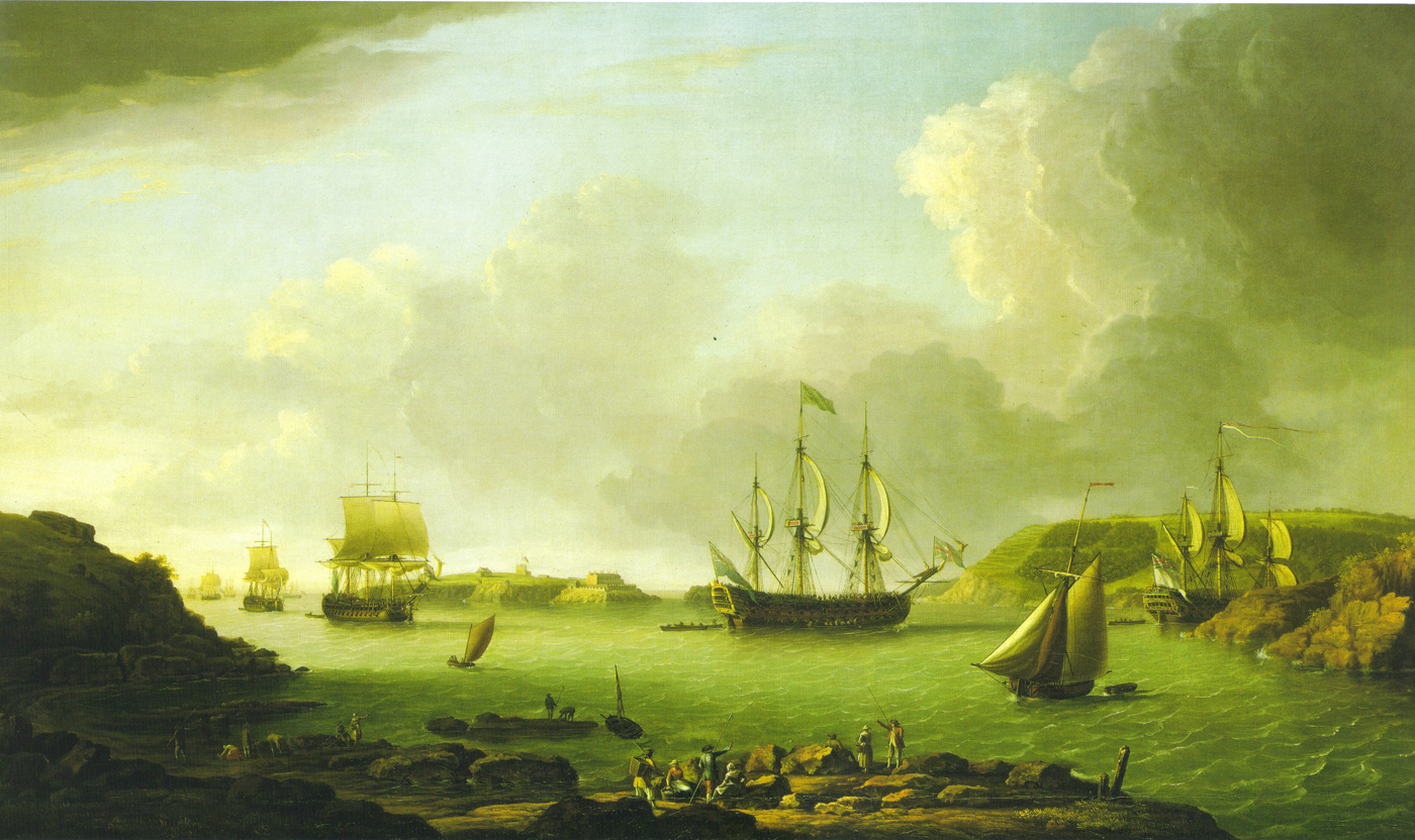 return-of-a-fleet-into-plymouth-harbour-