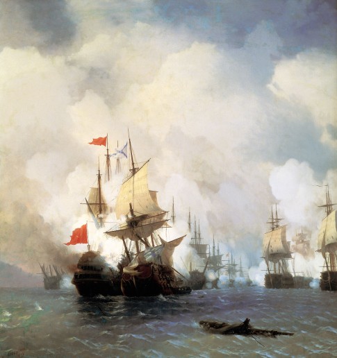 Battle of the Chios Straits July 5th 1770