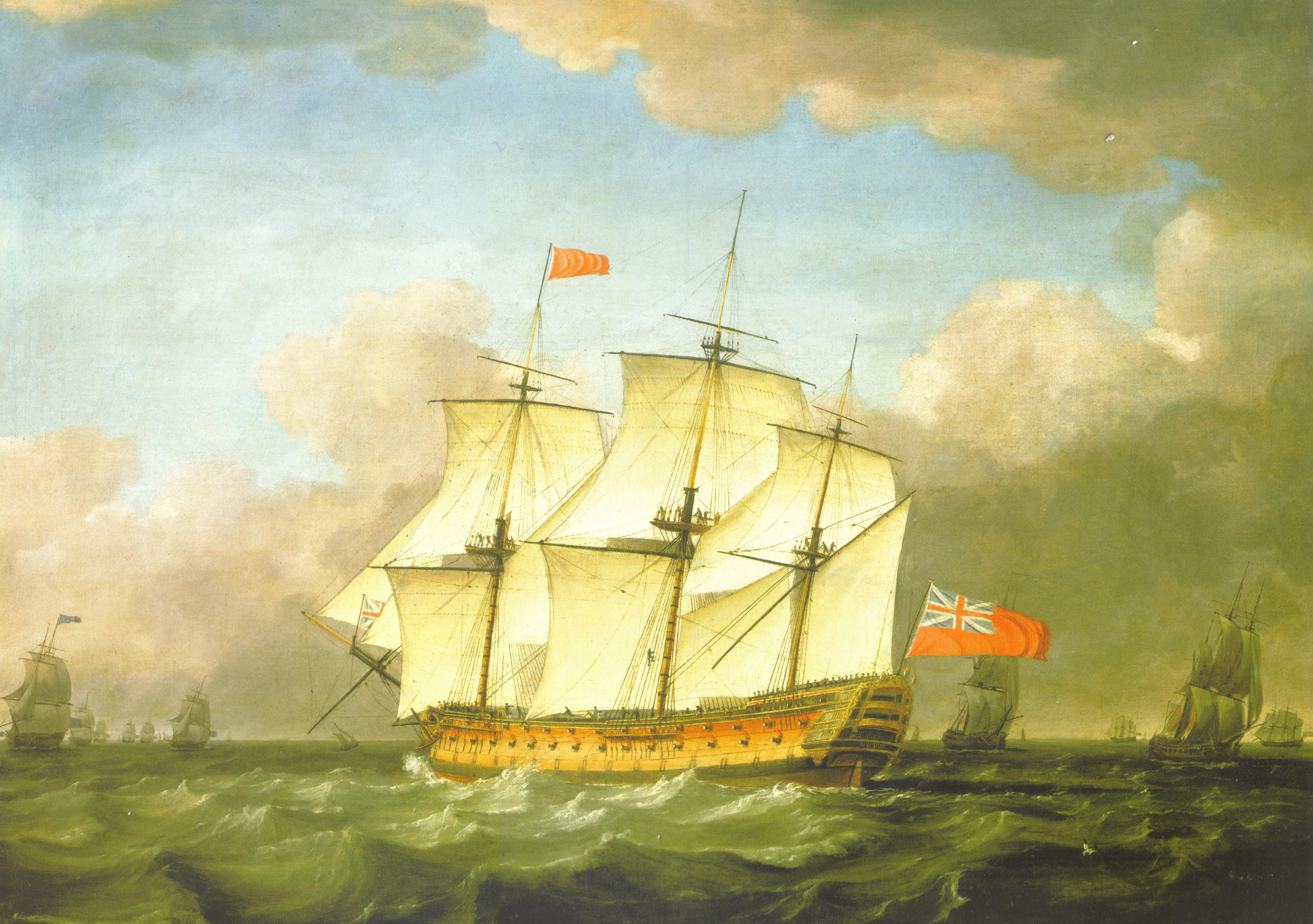the-victory-leaving-the-channel-in-1793-