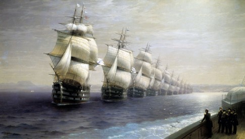 Russian Black Sea Fleet on a Parade