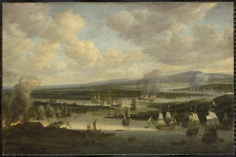 The burning of the English fleet near Chatham, June 1667