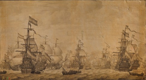 The Dutch Fleet Under Sail Willem Van De Velder The Elder
