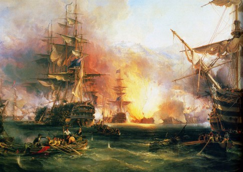 The-Bombardment-of-Algiers-27-August-1816-by-George-Chambers-Senior The-Bombardment-of-Algiers-27-August-1816-by-George-Chambers-Senior